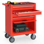 4-Drawer Rolling Tool Chest with Wheels