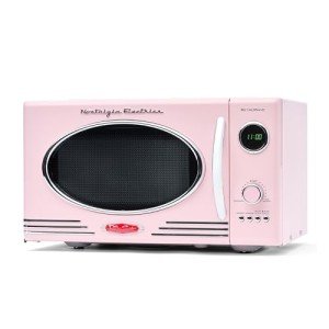 Nostalgia Retro 800-Watt Pink Microwave Oven