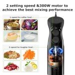 Bonsenkitchen Immersion Blender with Stainless Steel Blades