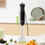 Bonsenkitchen Immersion Blender with Stainless Steel Blades