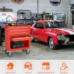 4-Drawer Rolling Tool Chest with Wheels