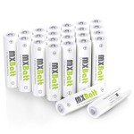 High Capacity Rechargeable AA Batteries - 24 Pack