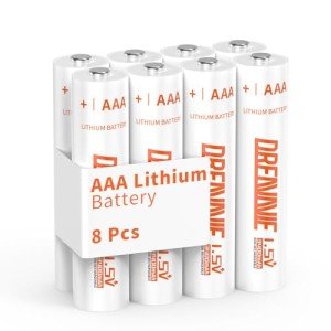 DREAMME 1200mAh AAA Lithium Batteries - 8 Pack