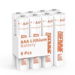 DREAMME 1200mAh AAA Lithium Batteries - 8 Pack
