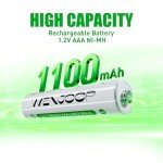 16-Pack Rechargeable AAA Batteries with Storage Case