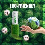 16-Pack Rechargeable AAA Batteries with Storage Case