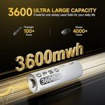 OPSO 8-Pack Rechargeable AA Lithium Batteries with Charger