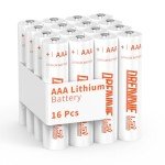 DREAMME 1.5V AAA Lithium Batteries - 16 Pack