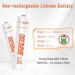 DREAMME 1.5V AAA Lithium Batteries - 16 Pack
