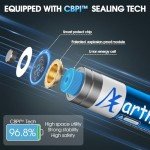 Artman 8-Pack Rechargeable AA Lithium Batteries & Charger