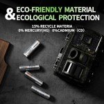 NINMAX® 4-Pack 3500mAh AA Lithium Batteries