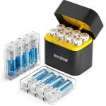 BATZONE Rechargeable AA Lithium Batteries with Charger