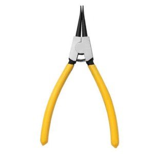 Durable Ergonomic Snap Ring Pliers - 7" Straight