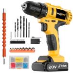 Muylux 20V Cordless Handheld Drill Kit