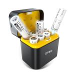 OPSO 8-Pack Rechargeable AA Lithium Batteries with Charger