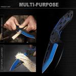 VIFUNCO EDC Pocket Knife with Clip and Lock