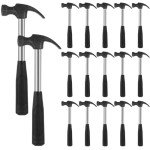 20 Mini Claw Hammers for Kids with Rubber Handles