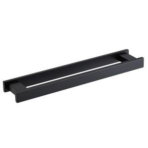 LANC Matte Black Wall-Mounted Towel Bar 16-Inch