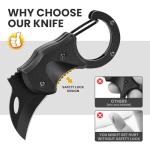 Compact Pocket Knife Keychain for Everyday Carry