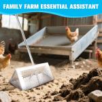 Stainless Steel Sand Flea Rake with Curved Handle