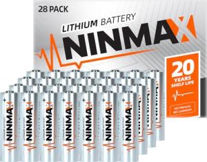 NINMAX® Hyper Lithium AA Batteries, 4 Pack