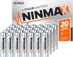 NINMAX® Hyper Lithium AA Batteries, 4 Pack