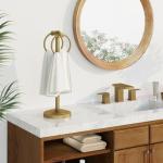 Hoimpro 17" Gold Free Standing Towel Rack
