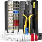 Versatile Crimp Tool Kit with 20 Connector Types