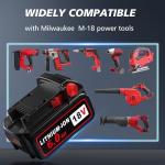 4-Pack 6.0Ah Lithium-ion Milwaukee M18 Batteries
