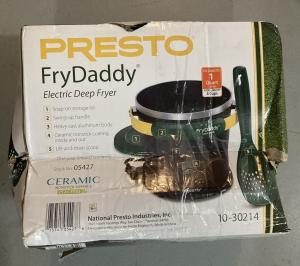 Presto FryDaddy Electric Deep Fryer - Green/Gold