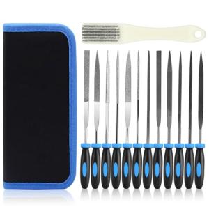 13-Piece Metal Needle File Set with Carrying Case