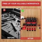 Power Tool Organizer with Charging Station & Hooks