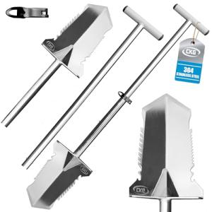 CKG Adjustable Stainless Steel Shovel for Metal Detecting