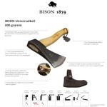 Bison Universal Hatchet 800g - Versatile Outdoor Axe