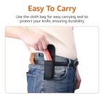 Lightweight Red Folding Utility Knife by Amazon Basics