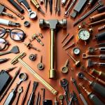 6-in-1 Mini Brass Hammer with Screwdriver Tool