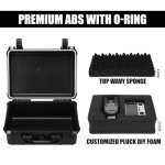 Waterproof 16" Plastic Toolbox with Custom Foam