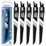 E•Werk 5-Pack Wood Reciprocating Saw Blades