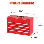 Tankstorm 20.6" Portable 4-Drawer Tool Chest
