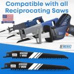 E•Werk 5-Pack Wood Reciprocating Saw Blades