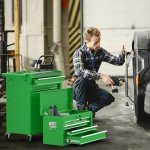 8-Drawer Rolling Tool Chest with Lock and Wheels