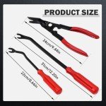 3PCS Car Clip Pliers and Fastener Removal Set