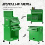 8-Drawer Rolling Tool Chest with Lock and Wheels