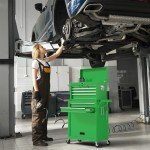 8-Drawer Rolling Tool Chest with Lock and Wheels