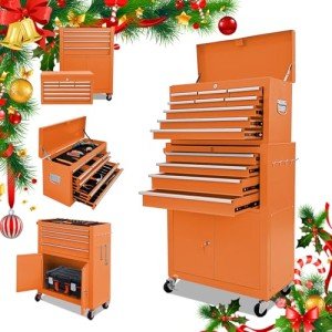 Detachable Rolling 13-Drawer Tool Chest with Lock