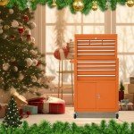 Mobile 13-Drawer Tool Chest with Rolling Wheels