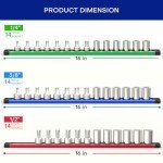 Magnetic Socket Organizer Set – 6-Piece Holder