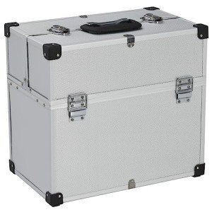 Lockable Aluminum Tool Case with Organizer Keys