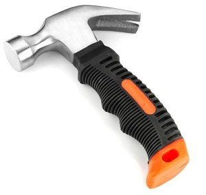 Stubby Claw Hammer with Leather Handle, 11.6 Oz