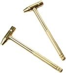 Mini Gold Brass Hammer with 6-in-1 Screwdriver
